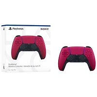 Manette sans fil DualSense de PlayStation 5 pour PS5, PC, Mac et appareils mobiles - Rouge cosmique