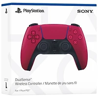 Manette sans fil DualSense de PlayStation 5 pour PS5, PC, Mac et appareils mobiles - Rouge cosmique