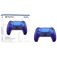 Manette sans fil DualSense de PlayStation 5 pour PS5, PC, Mac et appareils mobiles - Indigo Chroma