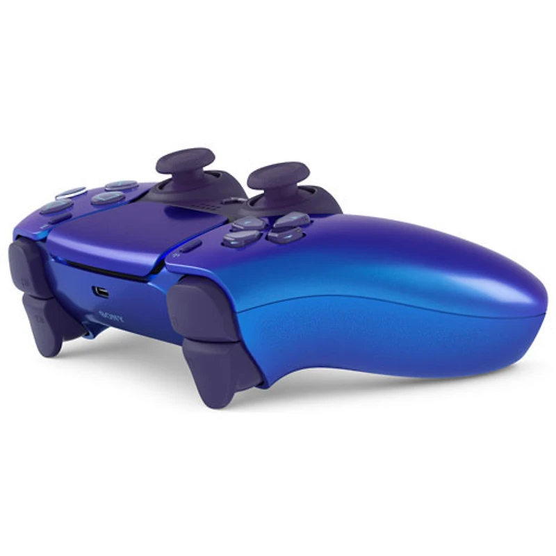 Manette sans fil DualSense de PlayStation 5 pour PS5, PC, Mac et appareils mobiles - Indigo Chroma