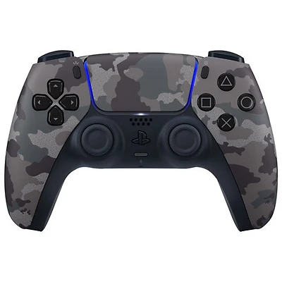 Manette sans fil DualSense de PlayStation 5 pour PS5, PC, Mac et appareils mobiles - Camouflage gris