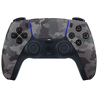 Manette sans fil DualSense de PlayStation 5 pour PS5, PC, Mac et appareils mobiles - Camouflage gris