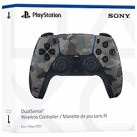 Manette sans fil DualSense de PlayStation 5 pour PS5, PC, Mac et appareils mobiles - Camouflage gris