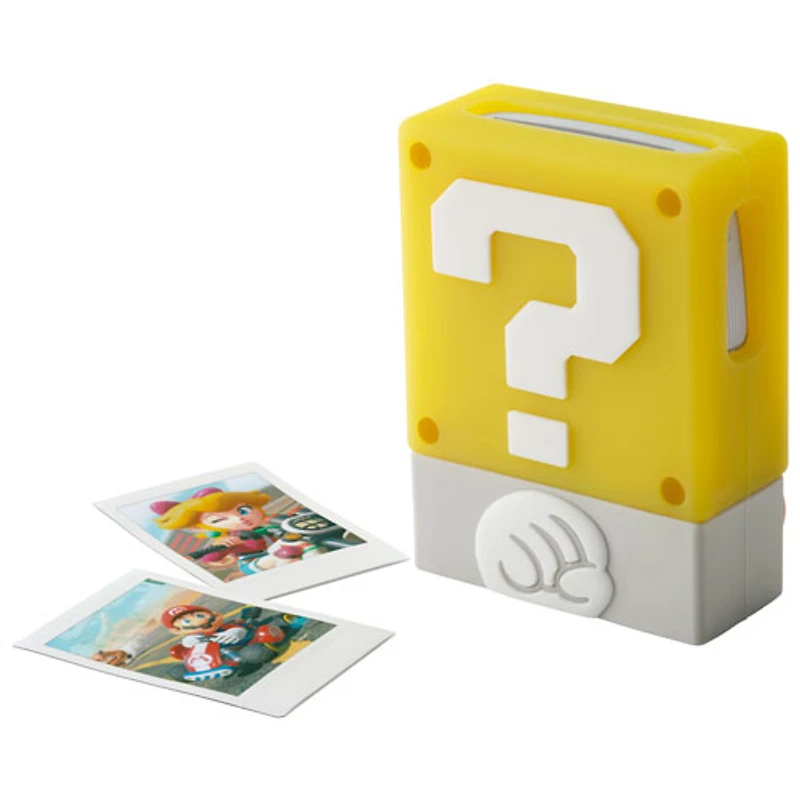 Fujifilm Iinstax mini Link 3 Smartphone printer with "? Block" Design Silicone Case - Clay White