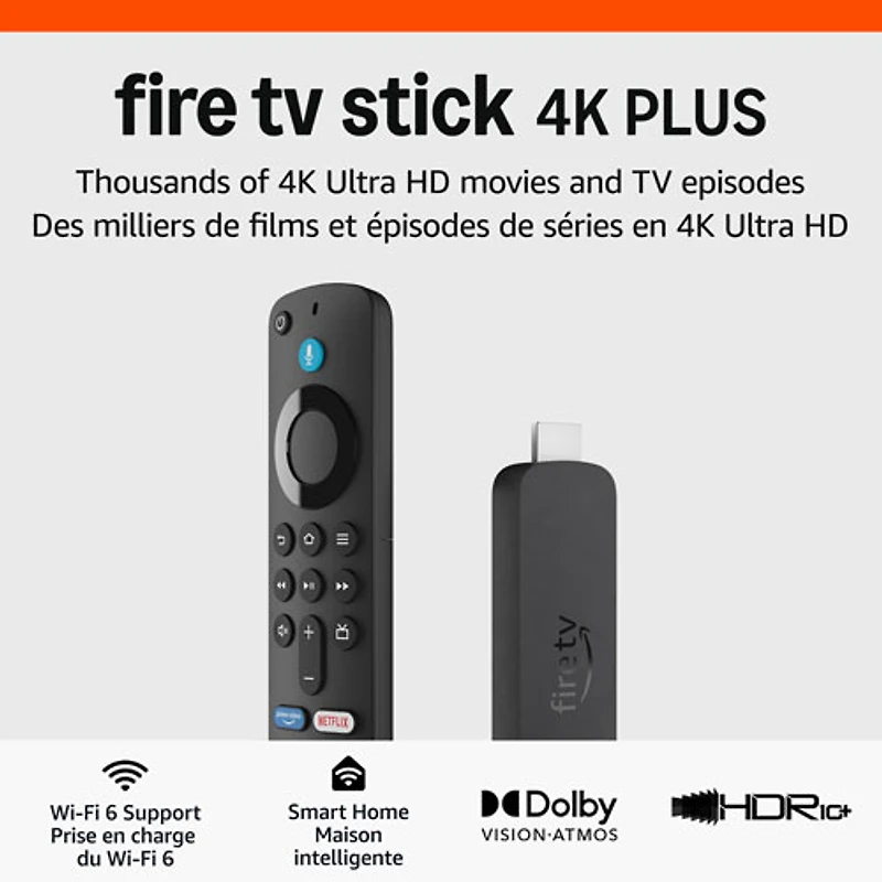 Amazon Fire TV Stick 4K+ (2025) Media Streamer with Alexa Voice Remote
