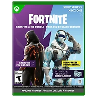 The Fortnite – Darkfire & Ice Bundle with 10+ cosmetics & 1000 V-Bucks (Xbox Series X / Xbox One)