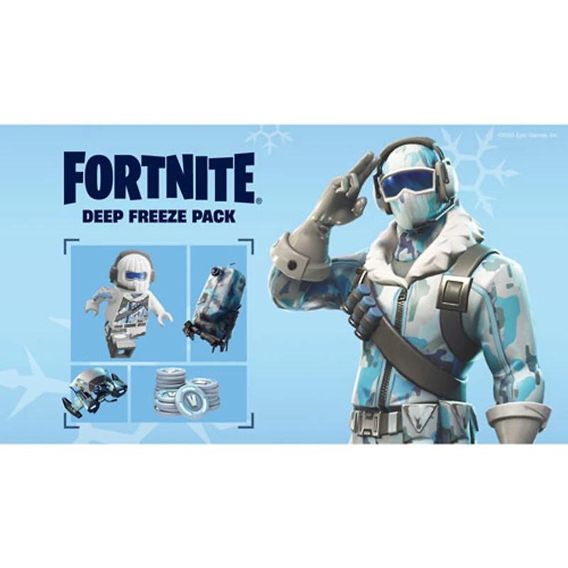 The Fortnite – Darkfire & Ice Bundle with 10+ cosmetics & 1000 V-Bucks (Switch