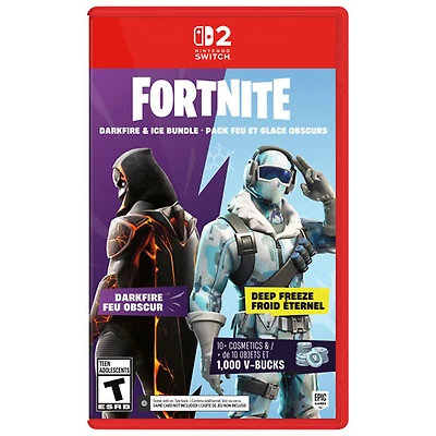 The Fortnite – Darkfire & Ice Bundle with 10+ cosmetics & 1000 V-Bucks (Switch 2)