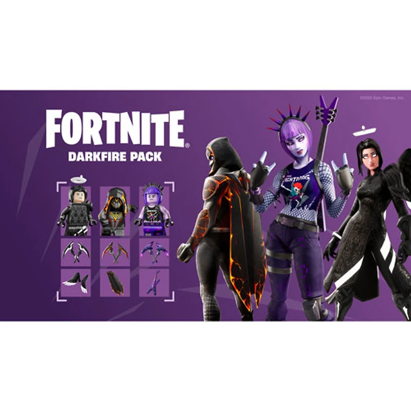 The Fortnite – Darkfire & Ice Bundle with 10+ cosmetics & 1000 V-Bucks (Switch 2)