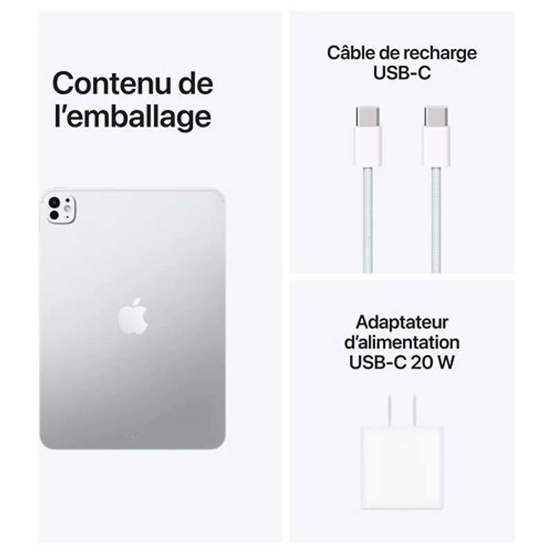 iPad Pro M5 11 po 1 To avec Wi-Fi d'Apple (6e génération) - Argenté