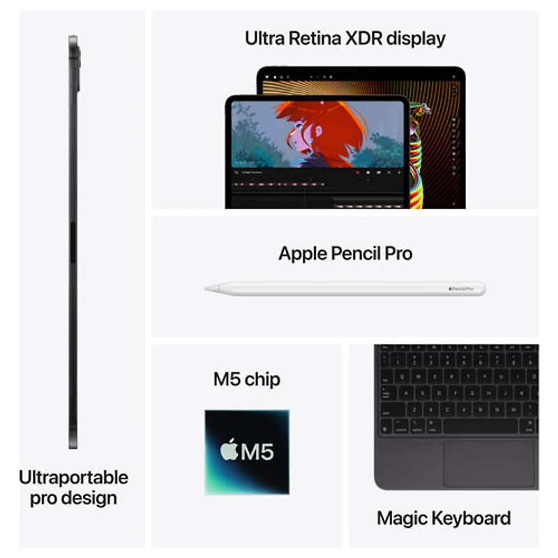 Apple iPad Pro M5 13" 256GB with Wi-Fi (8th Generation) - Space Black