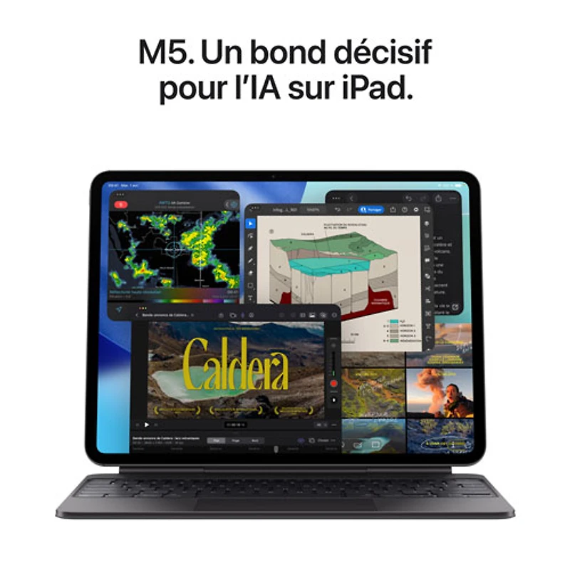 iPad Pro M5 13 po 256 Go avec Wi-Fi et 5G d'Apple (8e génération) - Noir infini