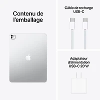 iPad Pro M5 de 13 po et 256 Go d’Apple avec Wi-Fi et 5G (8e génération) – Argenté