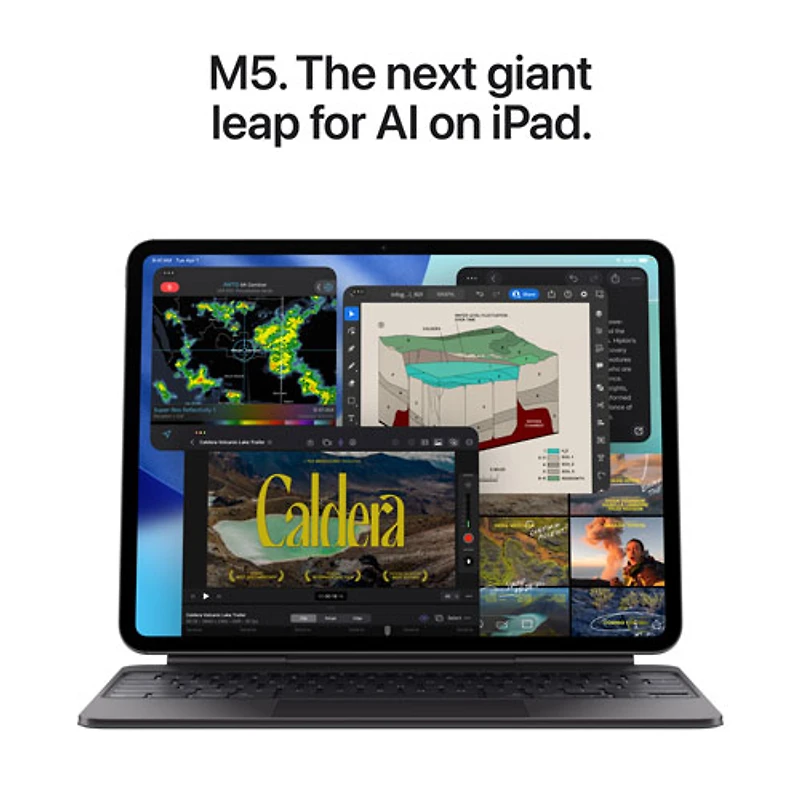 iPad Pro M5 de 13 po et 256 Go d’Apple avec Wi-Fi et 5G (8e génération) – Argenté
