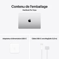 Apple MacBook Pro 14" (Fall 2025) - Silver (Apple M5 / 16GB RAM / 512GB SSD) - French