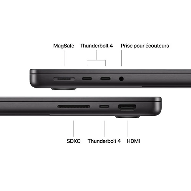 MacBook Pro de 14 po d'Apple (automne 2025) - Noir infini (M5 d'Apple/RAM 24 Go/SSD 1 To) - Français