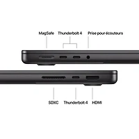 MacBook Pro de 14 po d'Apple (automne 2025) - Noir infini (M5 d'Apple/RAM 24 Go/SSD 1 To) - Français
