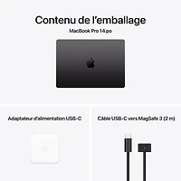 MacBook Pro de 14 po d'Apple (automne 2025) - Noir infini (M5 d'Apple/RAM 24 Go/SSD 1 To) - Français
