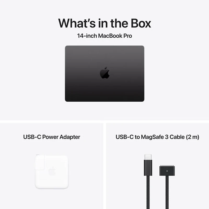 MacBook Pro de 14 po d'Apple (automne 2025) - Noir infini (M5 d'Apple/RAM 24 Go/SSD 1 To) - Français