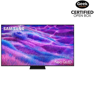 Boîte ouverte - Téléviseur intelligent Tizen HDR Neo QLED UHD 4K de 65 po série QN80F de Samsung (QN65QN80FAFXZC) - 2025