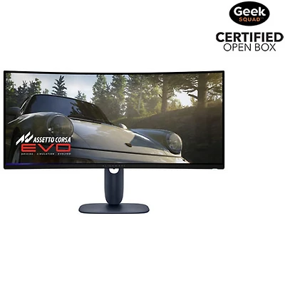 Boîte ouverte - Moniteur de jeu ACL DELO QD-DELO 240 Hz GàG 0,03 ms G-Sync FreeSync de 34 po d'Alienware (AW3425DW) - Noir