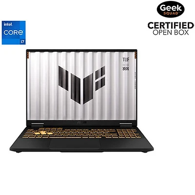 Open Box - ASUS TUF F16 16" Gaming Laptop - Jaeger Grey (Intel Ci7 14650HX/16GB RAM/1TB SSD/GeForce RTX 5060/Win11 Home)