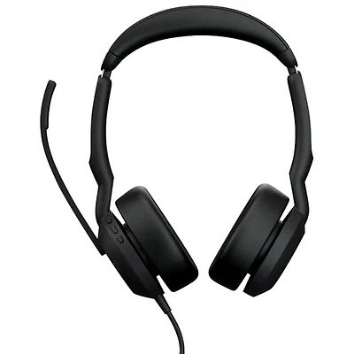 Jabra Evolve2 50 On-Ear Noise Cancelling Headset with Built-in Microphone (25069-999-899) - Black