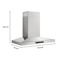 Hotte murale de 30 po de KitchenAid (KVWC730SSS) - Acier inoxydable