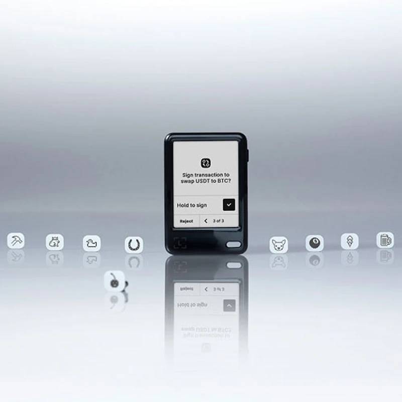 Ledger Nano 2.8" Crypto Hardware Wallet Bluetooth with Ledger Live App - Black
