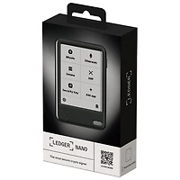 Ledger Nano 2.8" Crypto Hardware Wallet Bluetooth with Ledger Live App - Black