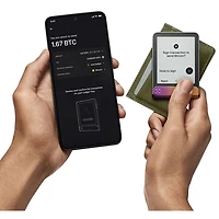 Ledger Flex 2.84" E-Ink Crypto Hardware Wallet USB-C/Bluetooth with Recovery Key - Crimson Magenta