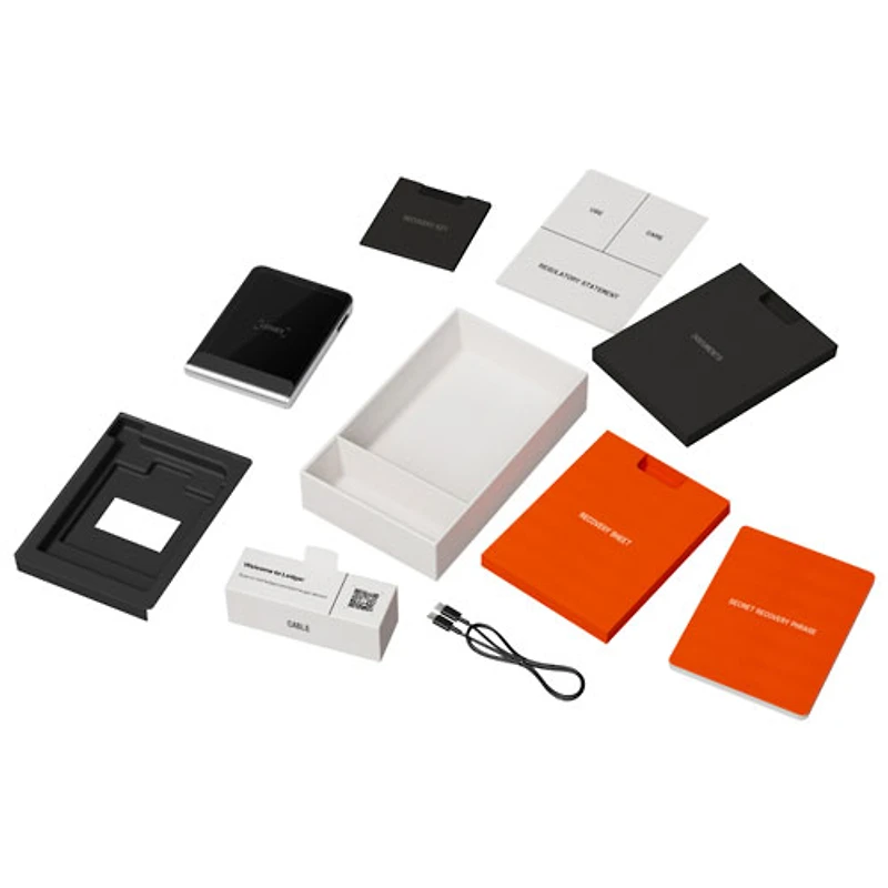 Ledger Flex 2.84" E-Ink Crypto Hardware Wallet USB-C/Bluetooth with Recovery Key - Crimson Magenta