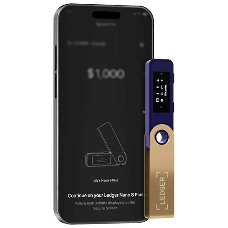 Ledger Nano S Plus Crypto Hardware Wallet USB-C - Crimson Magenta
