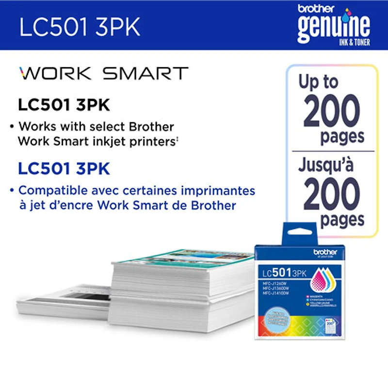 Brother Colour Ink (LC5013PKS) - 3 Pack