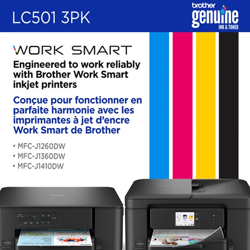 Brother Colour Ink (LC5013PKS) - 3 Pack