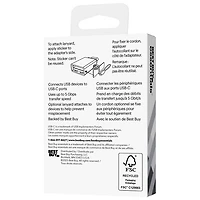 Best Buy Essentials USB-C Male to USB Female Adapter (BE-ADAPT2USBCB-C) - 2 Pack - Only at Best Buy