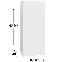 Congélateur vertical sans givre de 13 pi³ de Frigidaire (FFUE1326AW) - Blanc