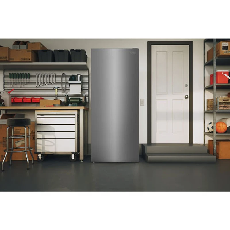 Frigidaire 13 Cu. Ft. Frost-Free Upright Freezer (FFUE1326AV) - Stainless Steel