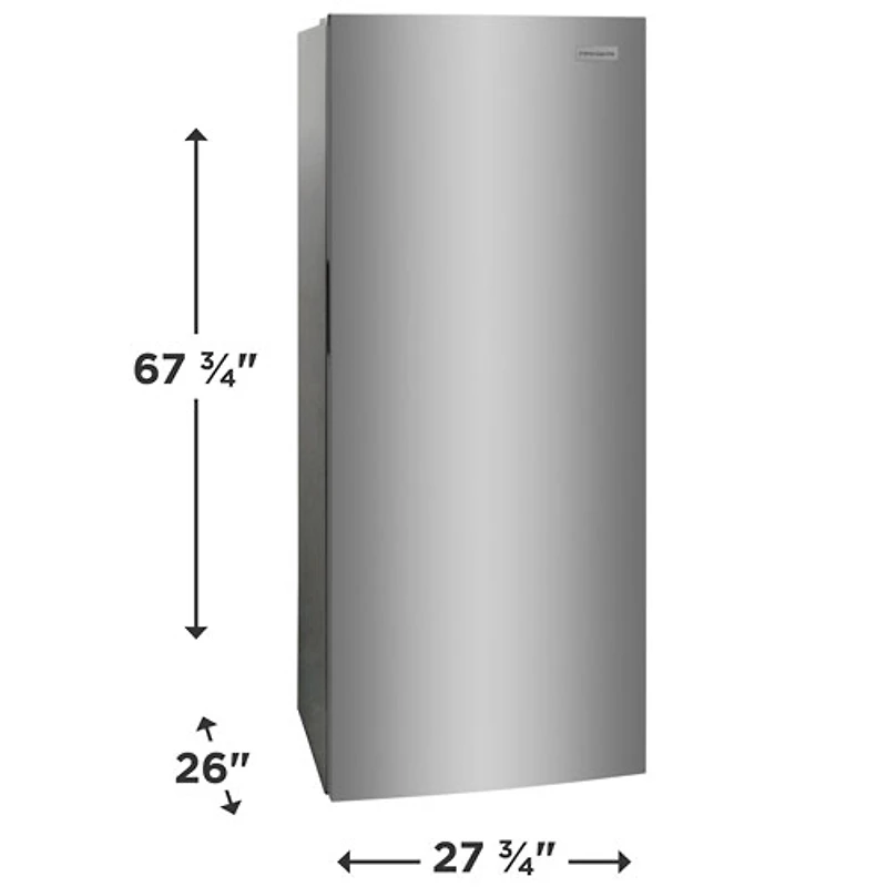Frigidaire 13 Cu. Ft. Frost-Free Upright Freezer (FFUE1326AV) - Stainless Steel