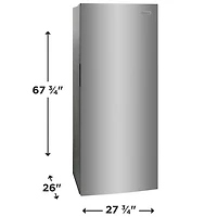 Frigidaire 13 Cu. Ft. Frost-Free Upright Freezer (FFUE1326AV) - Stainless Steel