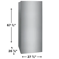 Congélateur vertical sans givre de 16 pi³ de Frigidaire (FFUE1626AV) - Acier inoxydable