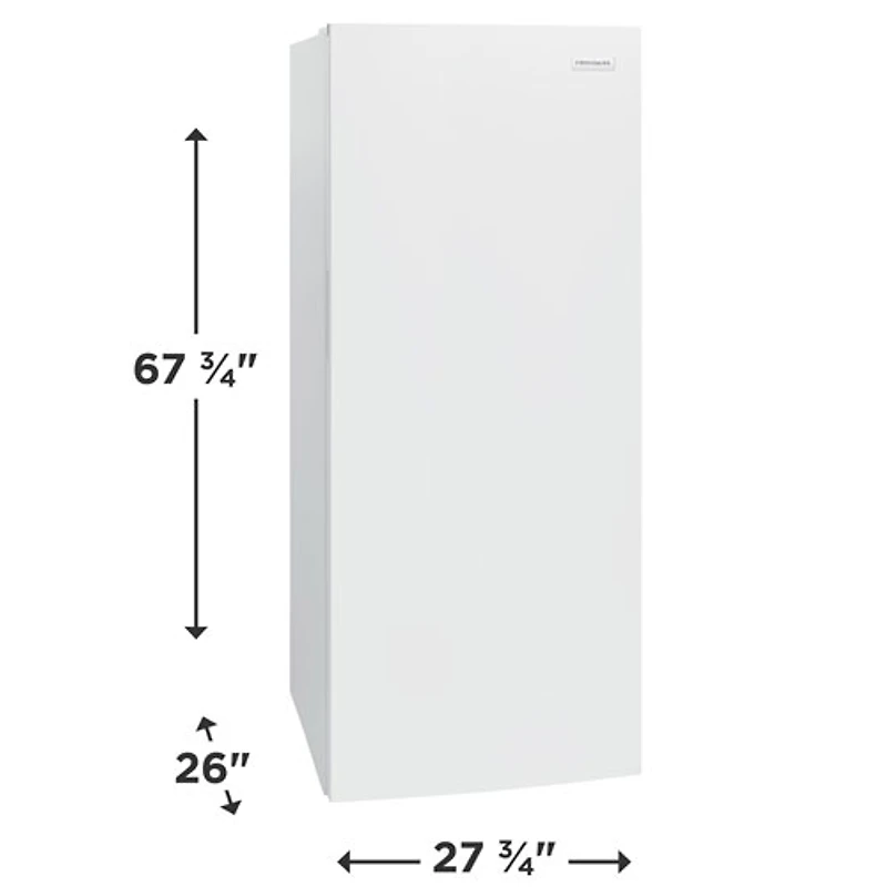 Frigidaire 16 Cu. Ft. Frost-Free Upright Freezer (FFUE1626AW) - White