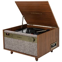 Victrola Century 6-in-1 Belt Drive Turntable & Music Center - Walnut