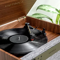 Victrola Century 6-in-1 Belt Drive Turntable & Music Center - Walnut