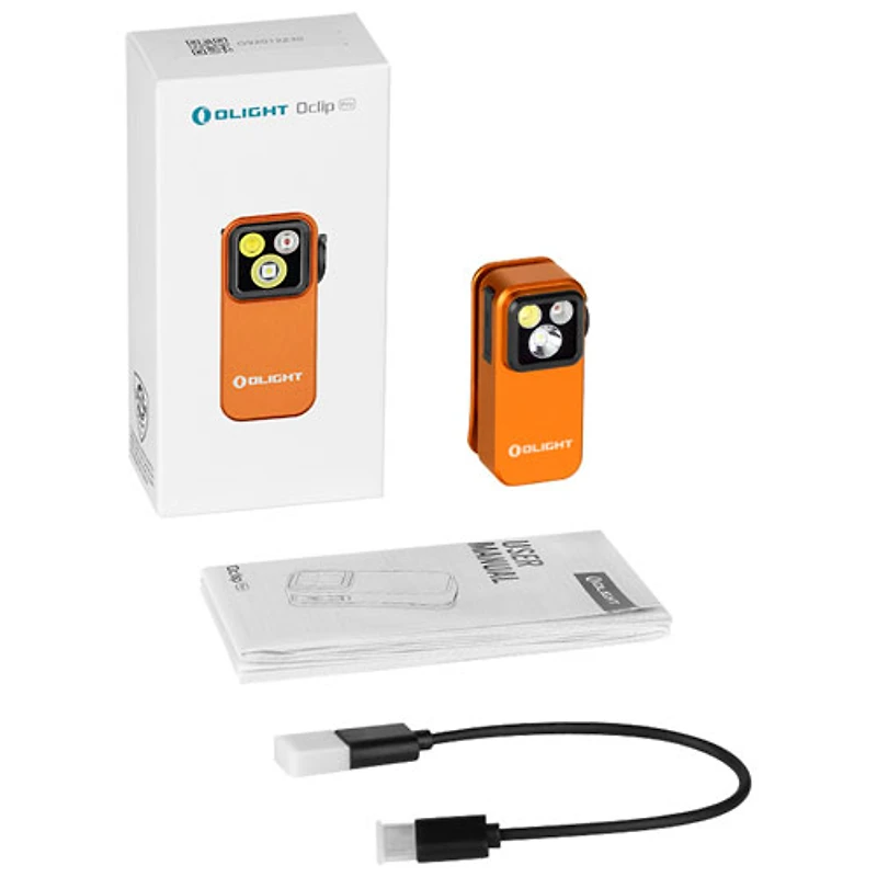 Olight Oclip Pro Clip-on Flashlight - 500 Lumens - Orange