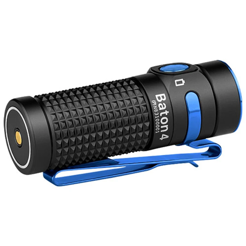 Olight Baton 4 Flashlight: Premium Edition - 1300 Lumens - Black