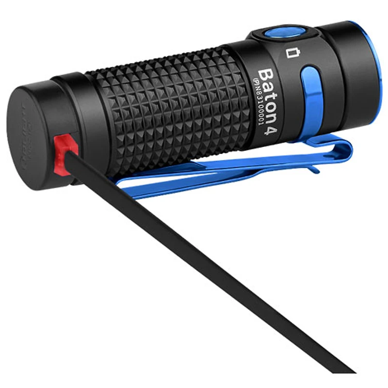 Olight Baton 4 Flashlight: Premium Edition - 1300 Lumens - Black
