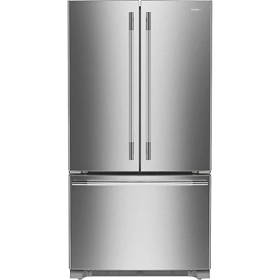 KitchenAid 36" 29.2 Cu. Ft. French Door Refrigerator w/ Water Dispenser (KRFF136SPS) - PrintShield Stainless