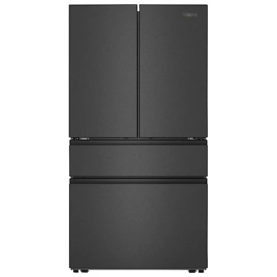Whirlpool 36" 29.8 Cu Ft French Door Refrigerator w/ Water Dispenser (WRMF3336SV) - Print Resist Black SS