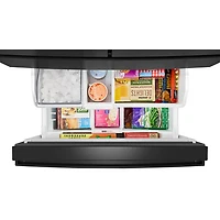 Whirlpool 36" 29.8 Cu Ft French Door Refrigerator w/ Water Dispenser (WRMF3336SV) - Print Resist Black SS